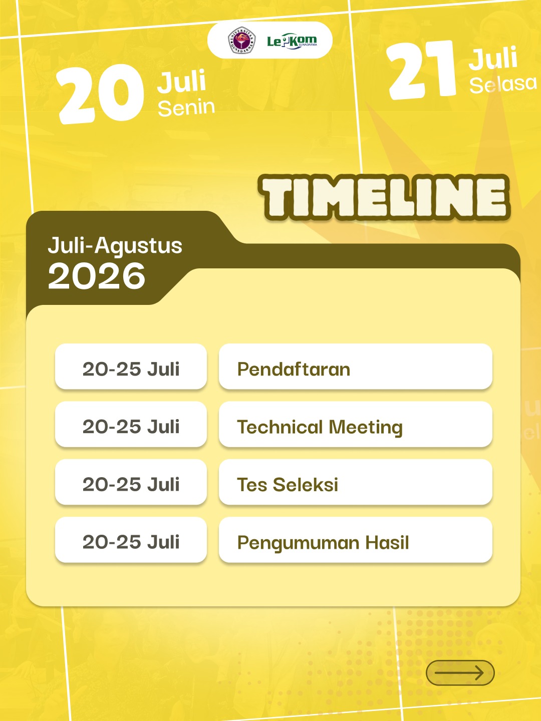 TIMELINE SELEKSI ASISTEN VM Lepkom 2026